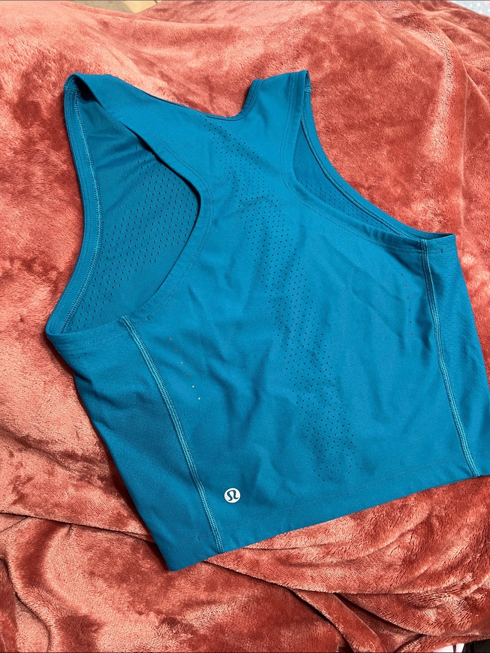 lululemon athletica Teal Racerback Swim Crop